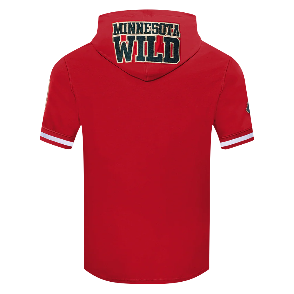 NHL MINNESOTA WILD CLASSIC MEN'S CHENILLE DK SS PO HOODIE