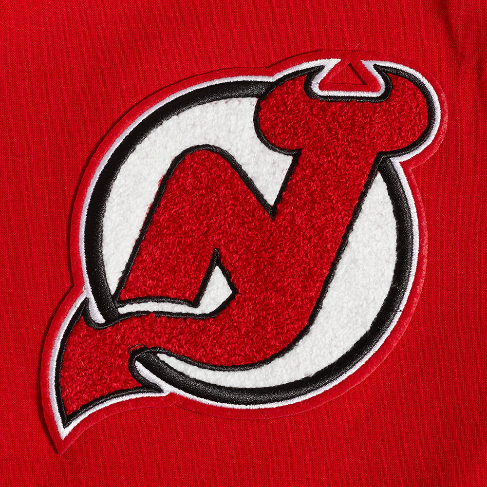 NHL NEW JERSEY DEVILS CLASSIC CHENILLE MEN'S PULLOVER HOODIE