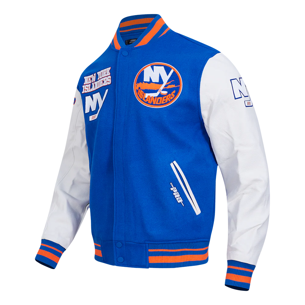 NHL NEW YORK ISLANDERS RETRO CLASSIC MEN'S RIB WOOL VARSITY JA
