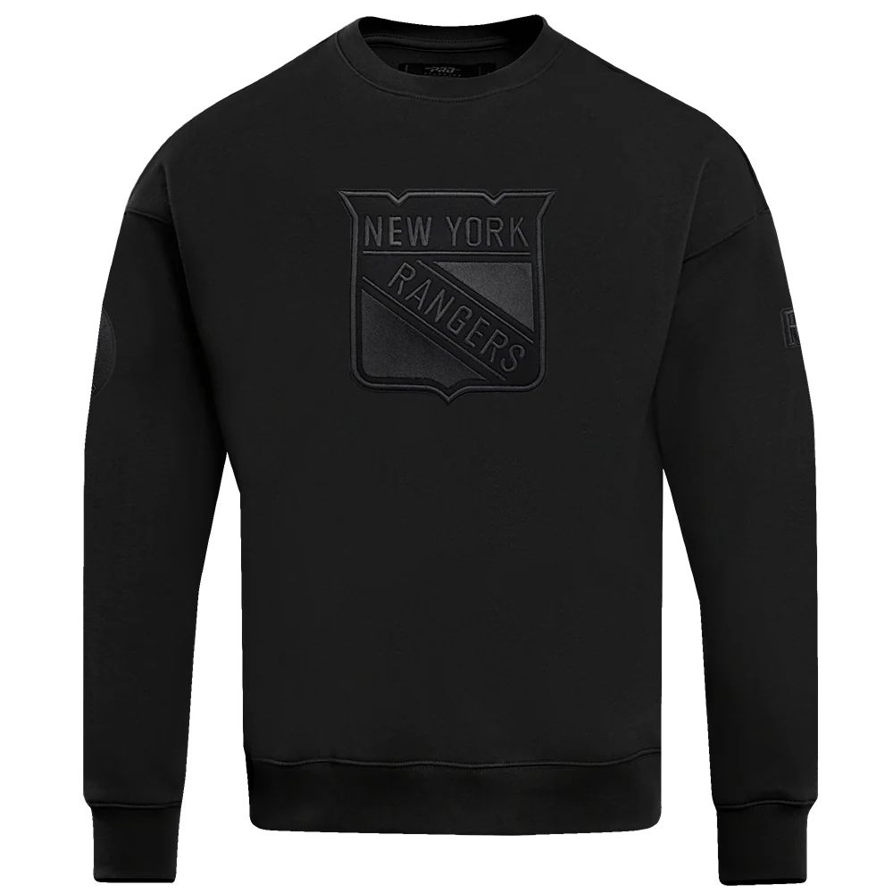 NHL NEW YORK RANGERS NEUTRAL DROP SHOULDER FLEECE CREWNECK