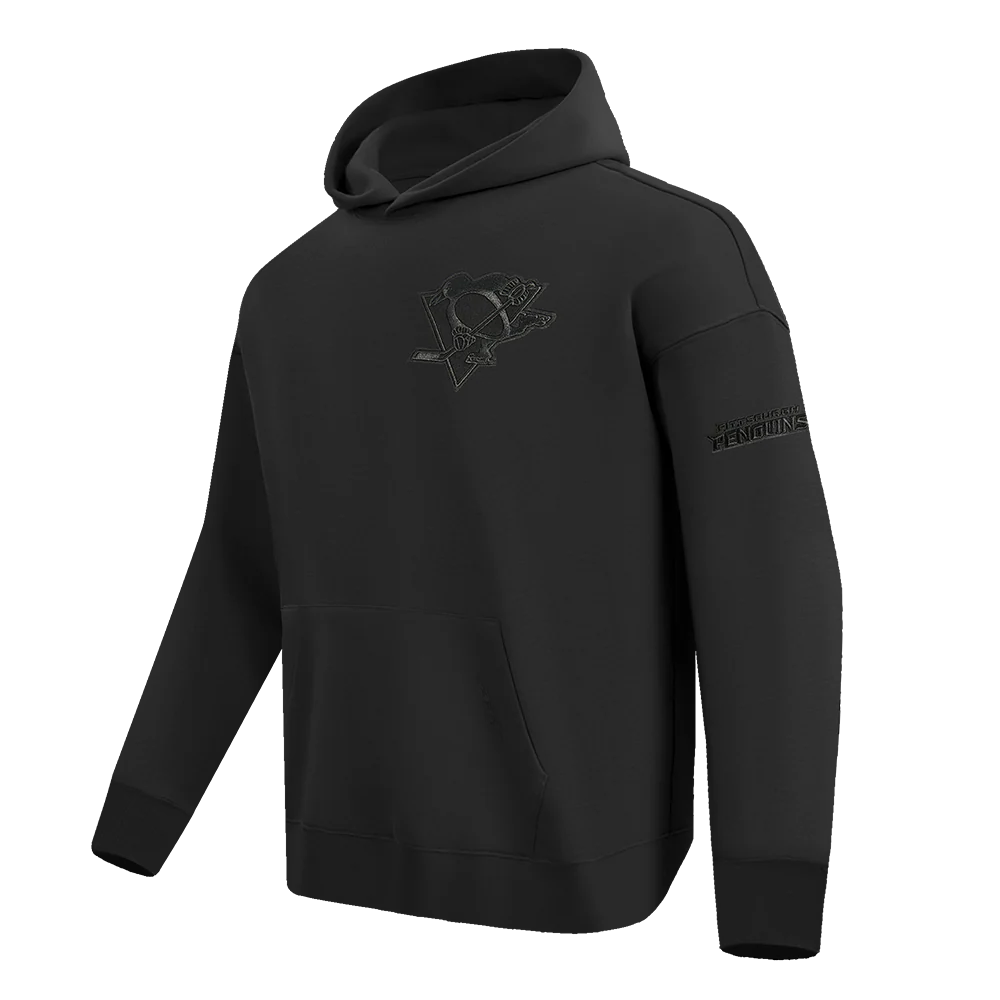 NHL PITTSBURGH PENGUINS NEUTRAL DROP SHOULDER FLEECE PULLOVER HOODIE