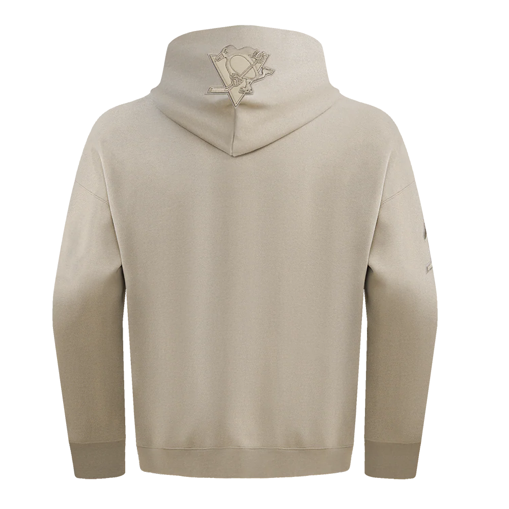 NHL PITTSBURGH PENGUINS NEUTRAL DROP SHOULDER FLEECE PULLOVER HOODIE