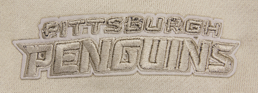 NHL PITTSBURGH PENGUINS NEUTRAL DROP SHOULDER FLEECE PULLOVER HOODIE