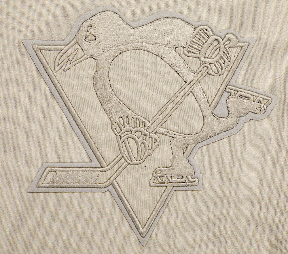 NHL PITTSBURGH PENGUINS NEUTRAL DROP SHOULDER FLEECE PULLOVER HOODIE