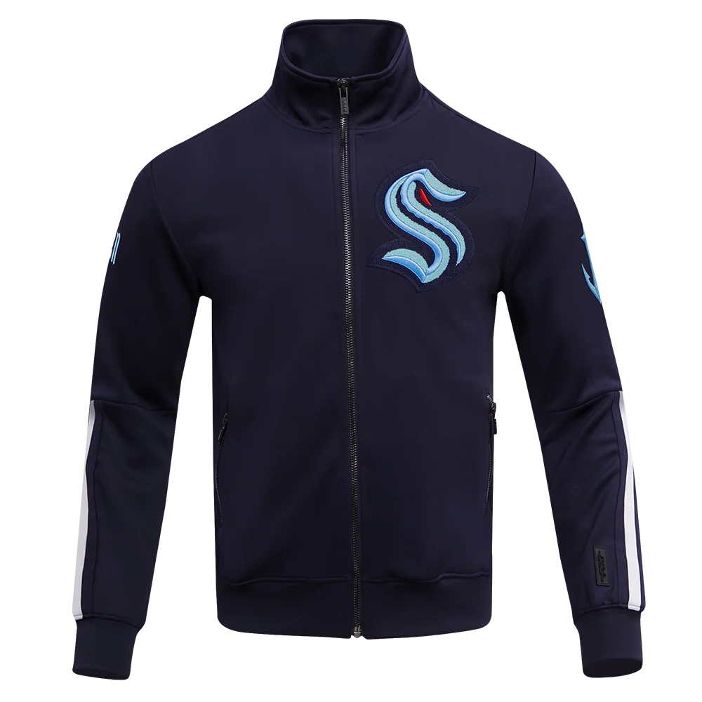 NHL SEATTLE KRAKEN CLASSIC CHENILLE MEN'S TRACK JACKET