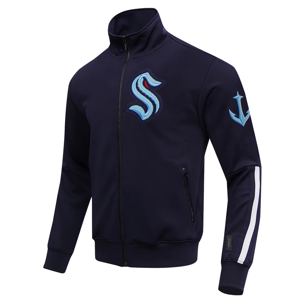 NHL SEATTLE KRAKEN CLASSIC CHENILLE MEN'S TRACK JACKET