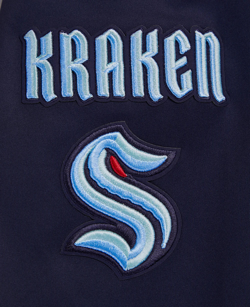 NHL SEATTLE KRAKEN CLASSIC CHENILLE MEN'S TRACK JACKET