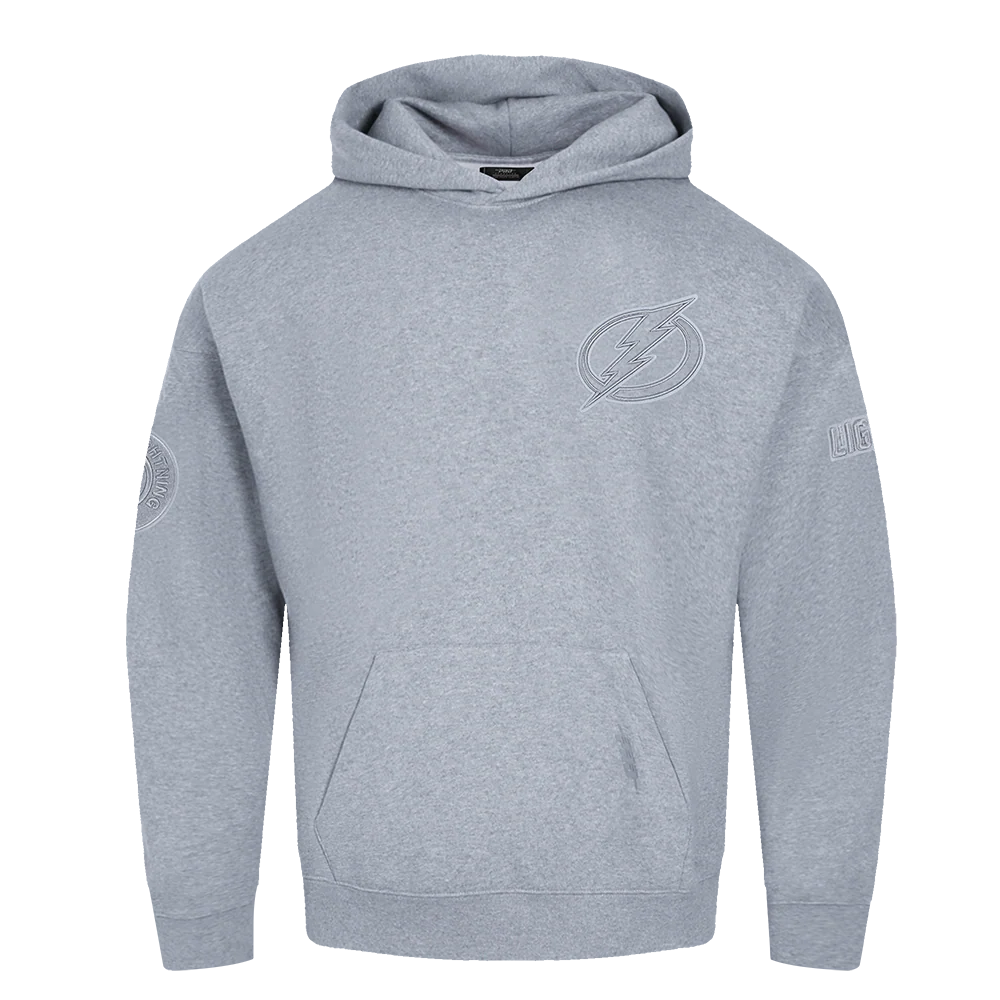 NHL TAMPA BAY LIGHTNING NEUTRAL MEN'S DROP SHOULDER PULLOVER HOODIE