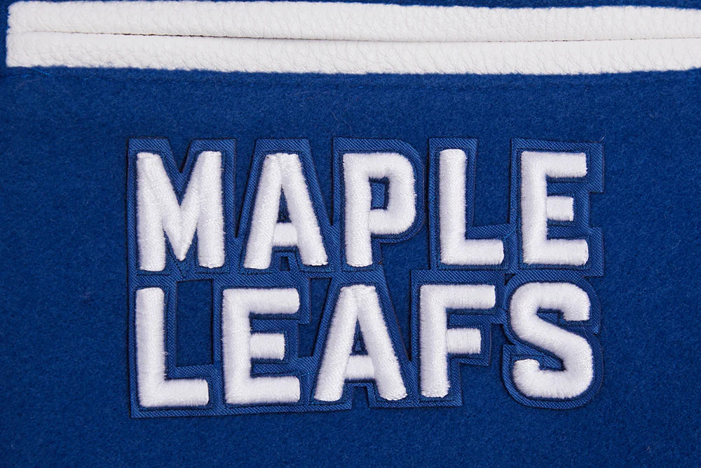 NHL TORONTO MAPLE LEAFS RETRO CLASSIC WOMEN'S RIB WOOL VARSITY JACKET