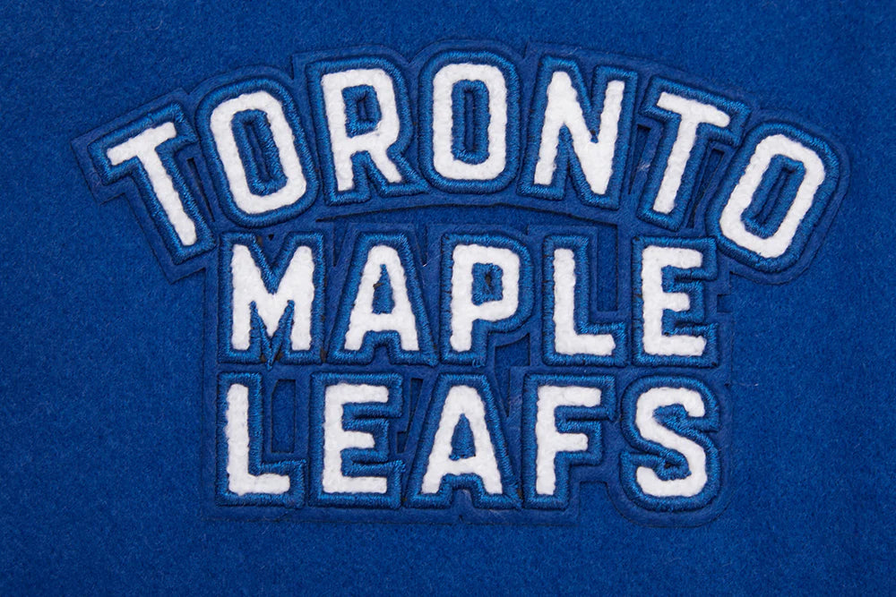 NHL TORONTO MAPLE LEAFS RETRO CLASSIC WOMEN'S RIB WOOL VARSITY JACKET