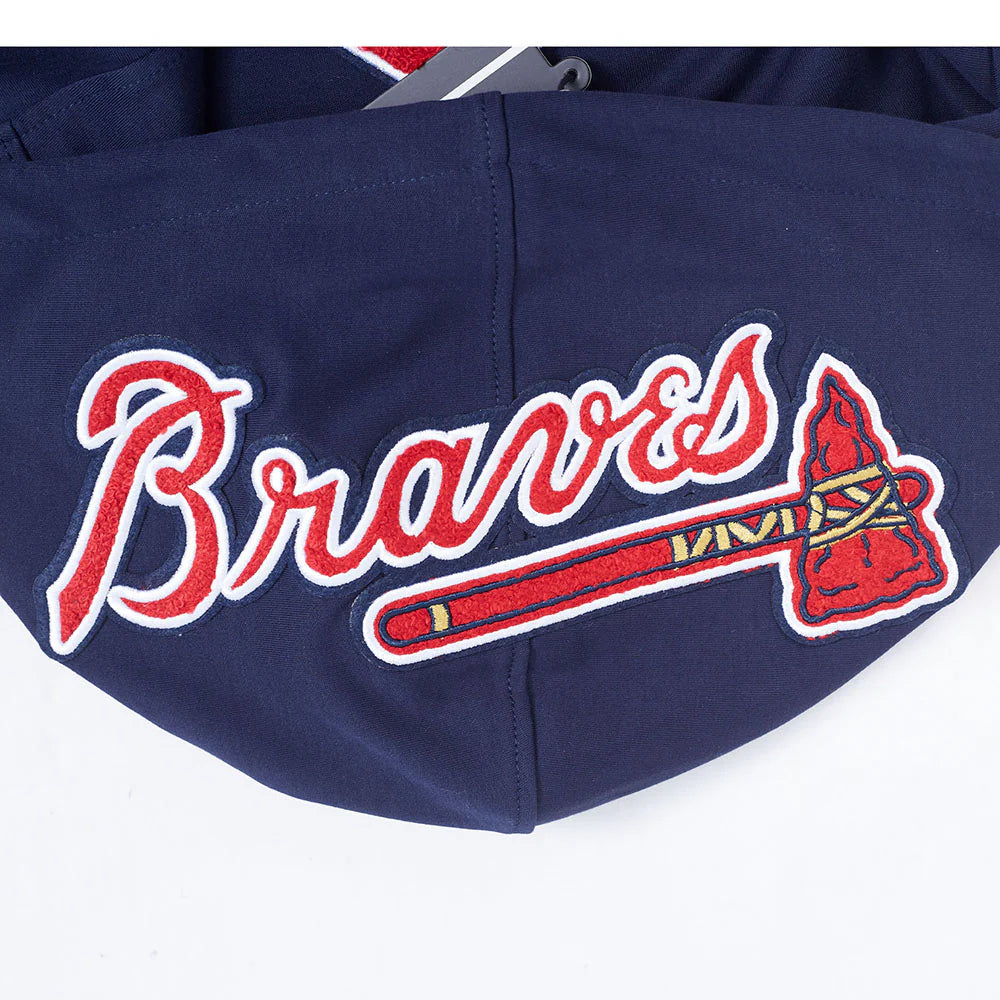 MLB ATLANTA BRAVES RONALD ACUNA JR. #13 CLASSIC MEN'S SHORT SLEEVE PULLOVER HOODIE