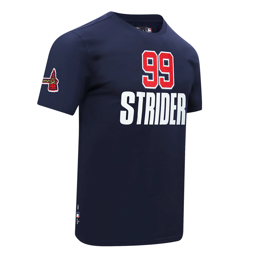 MLB ATLANTA BRAVES SPENCER STRIDER #99 CLASSIC PLAYER NAME AND NUMBER MEN'S SINGLE JERSEY TOP