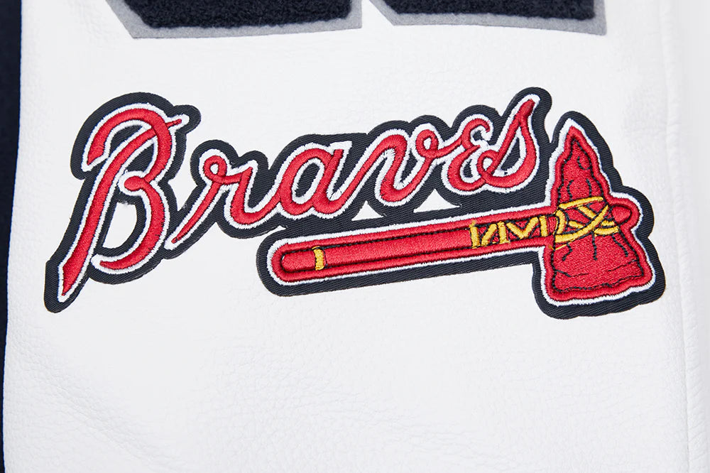 MLB ATLANTA BRAVES MASHUP MEN'S RIB WOOL VARSITY JACKET
