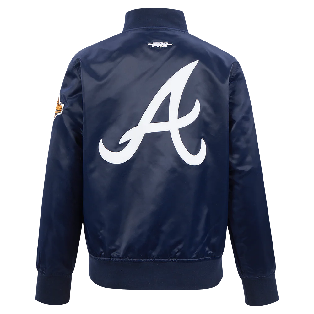 MLB ATLANTA BRAVES CLASSIC BIG BOYS SATIN JACKET
