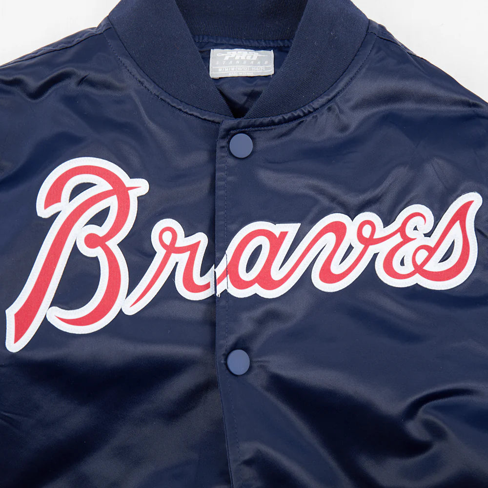 MLB ATLANTA BRAVES CLASSIC BIG BOYS SATIN JACKET