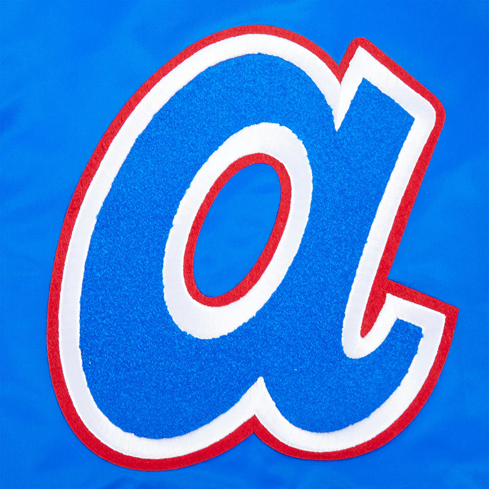 MLB ATLANTA BRAVES RETRO CLASSIC BIG BOYS RIB SATIN JACKET