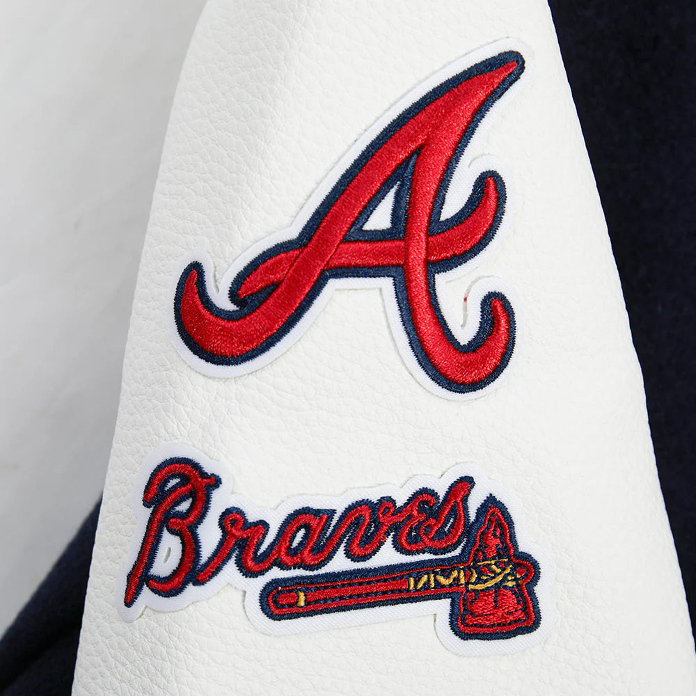 MLB ATLANTA BRAVES CLASSIC TODDLER BOYS WOOL VARSITY JACKET