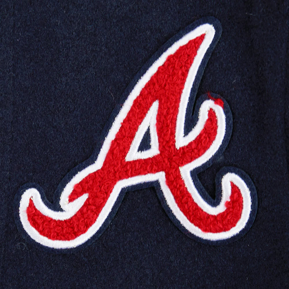 MLB ATLANTA BRAVES CLASSIC TODDLER BOYS WOOL VARSITY JACKET