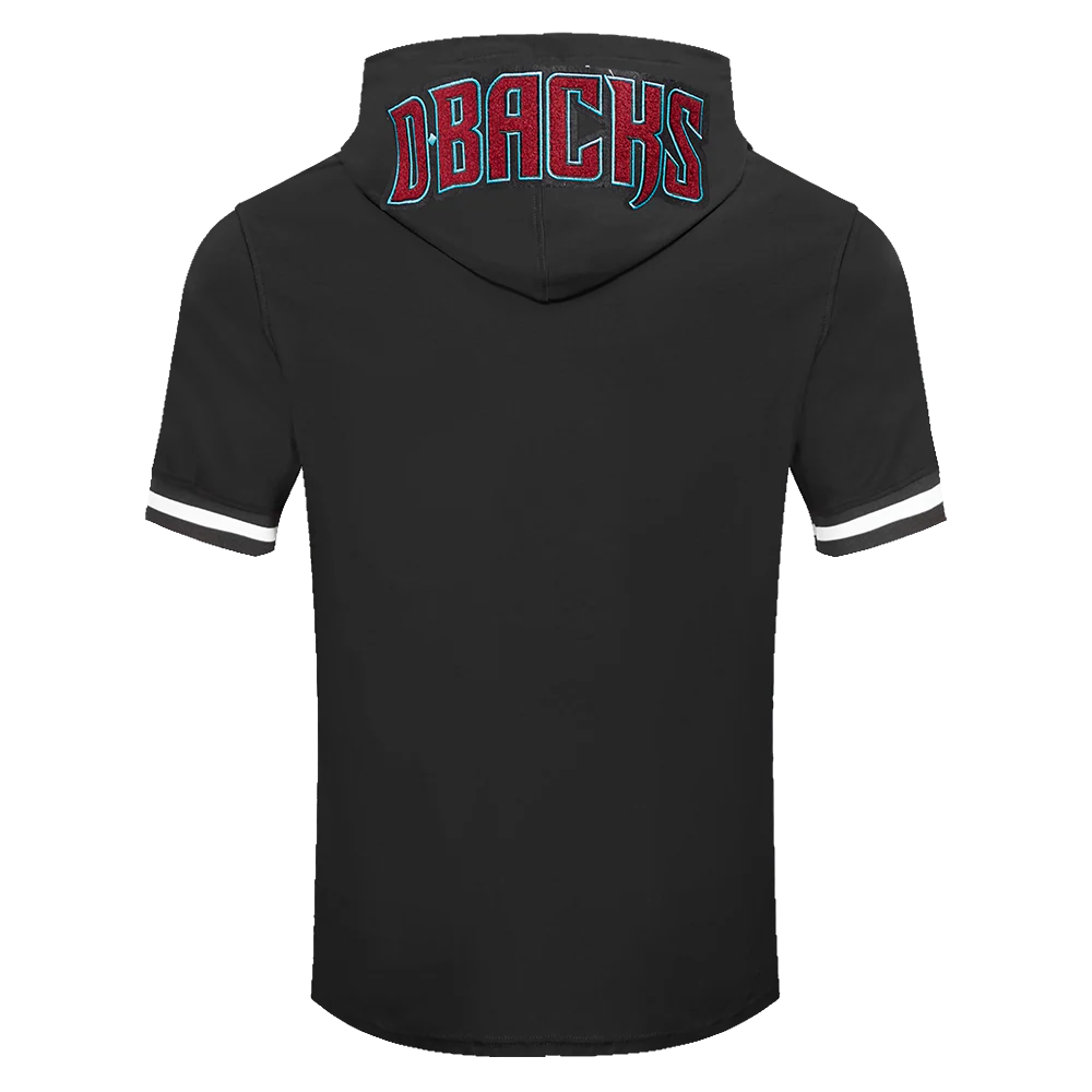 MLB ARIZONA DIAMONDBACKS CLASSIC CHENILLE MEN'S SHORT SLEEVE PULLOVER HOODIE