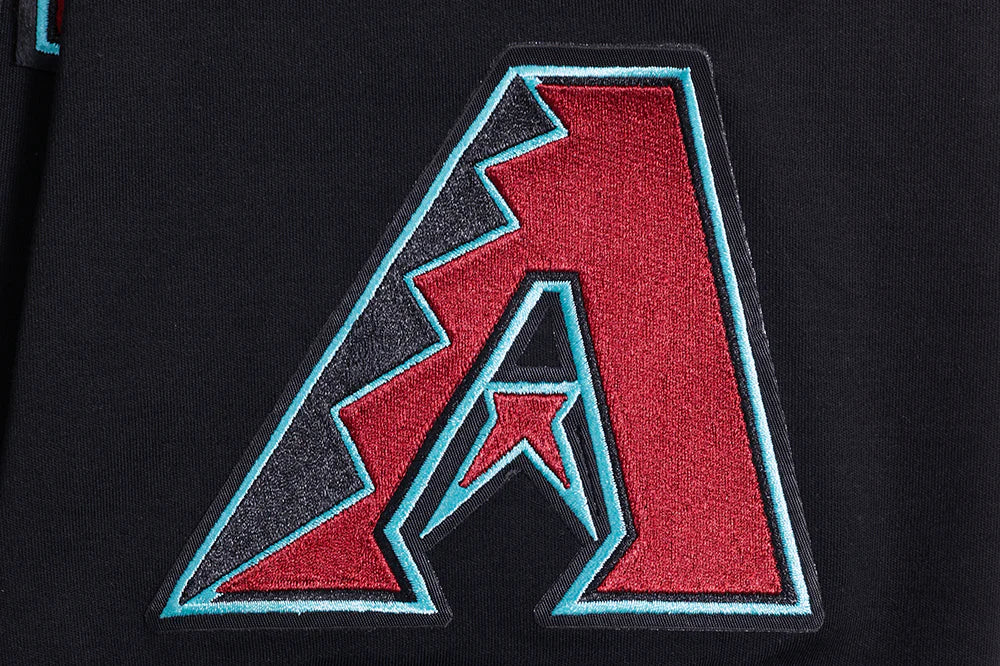 MLB ARIZONA DIAMONDBACKS CLASSIC CHENILLE MEN'S SHORT SLEEVE PULLOVER HOODIE