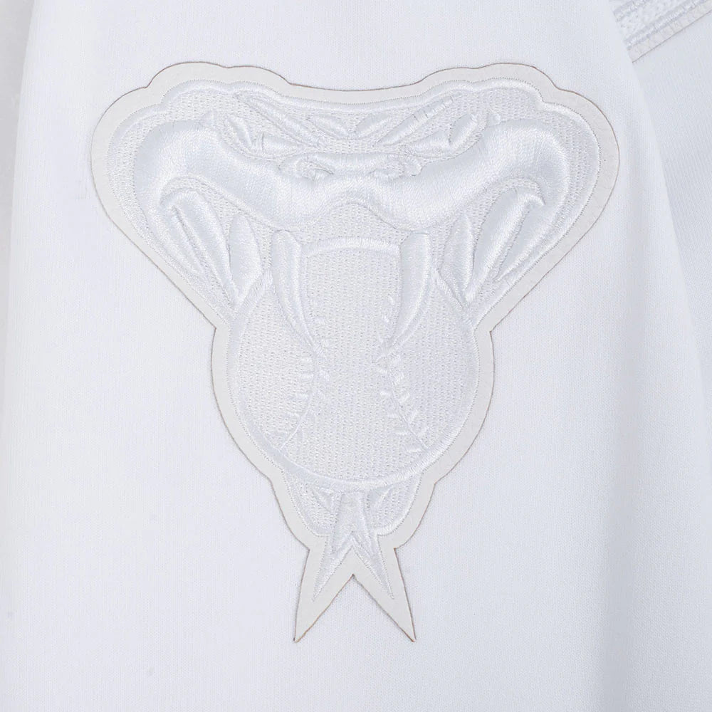 MLB ARIZONA DIAMONDBACKS WHITE OUT MEN'S DK FZ PO HOODIE