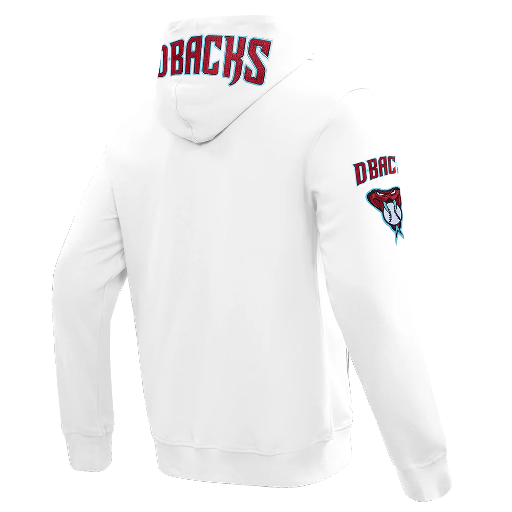 MLB ARIZONA DIAMONDBACKS CLASSIC CHENILLE MEN'S FULL ZIP PULLOVER HOODIE