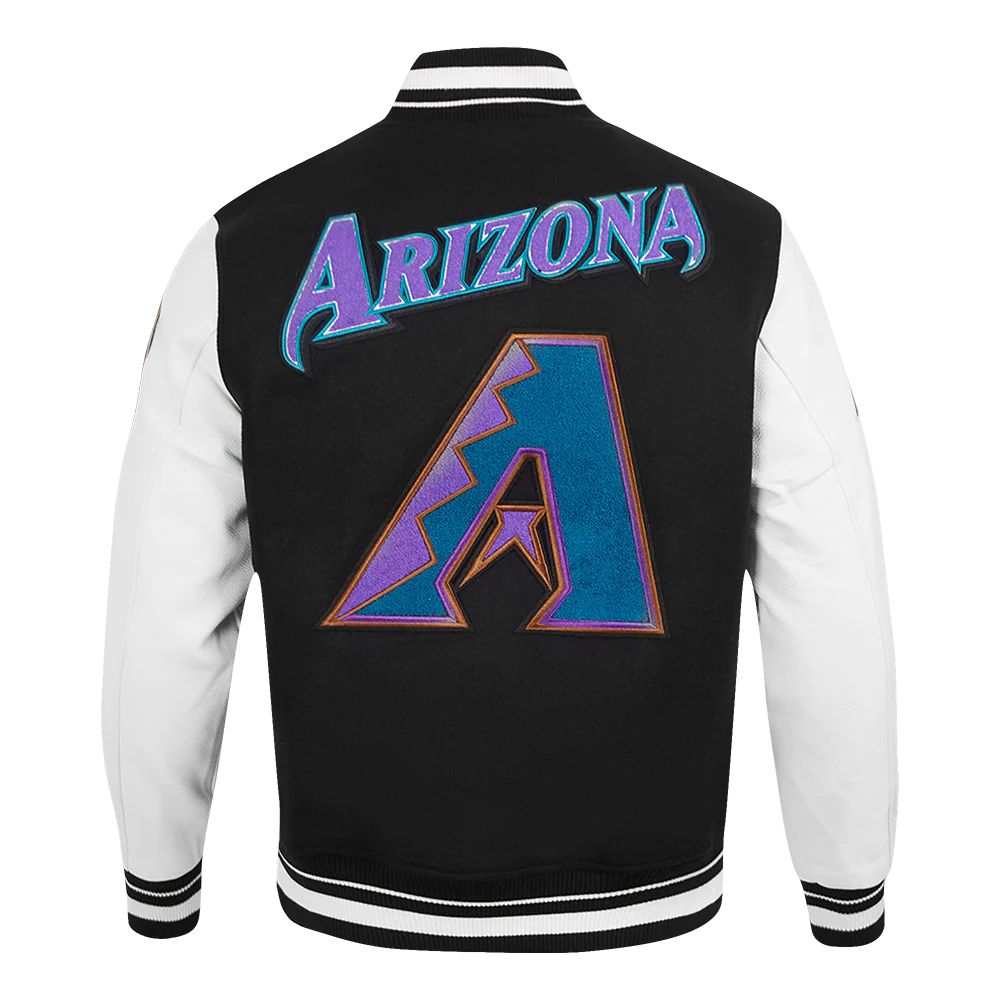 MLB ARIZONA DIAMONDBACKS RETRO CLASSIC MEN'S RIP WOOL VARSITY JACKET