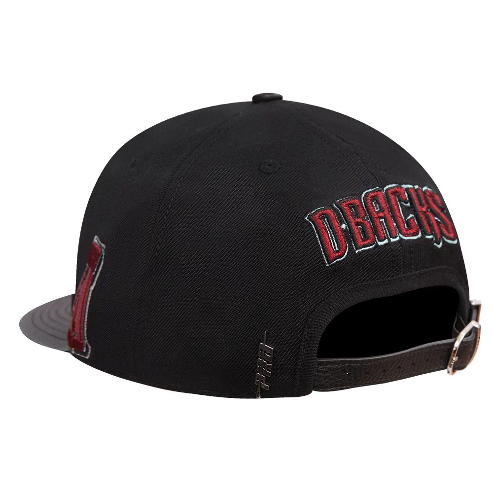 MLB ARIZONA DIAMONDBACKS MASHUP UNISEX WOOL LEATHER STRAPBACK HAT