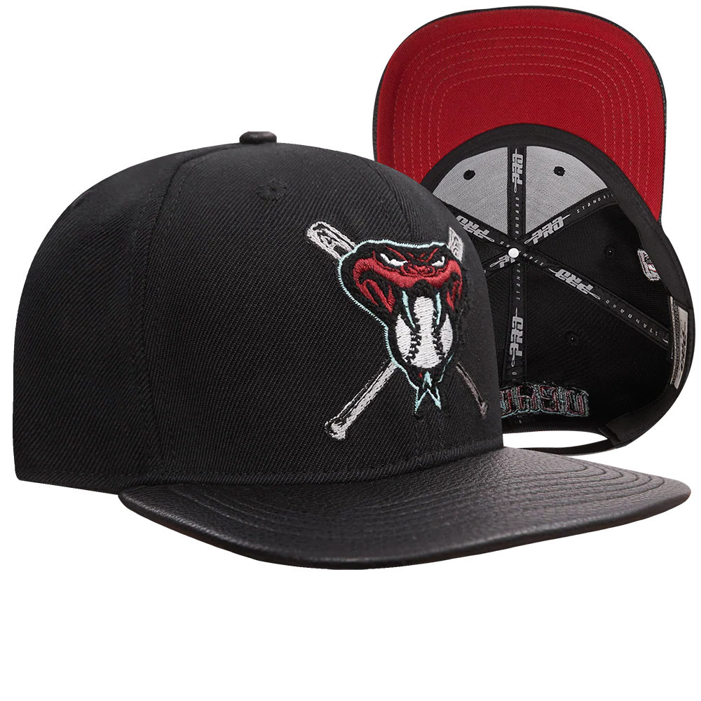 MLB ARIZONA DIAMONDBACKS MASHUP UNISEX WOOL LEATHER STRAPBACK HAT