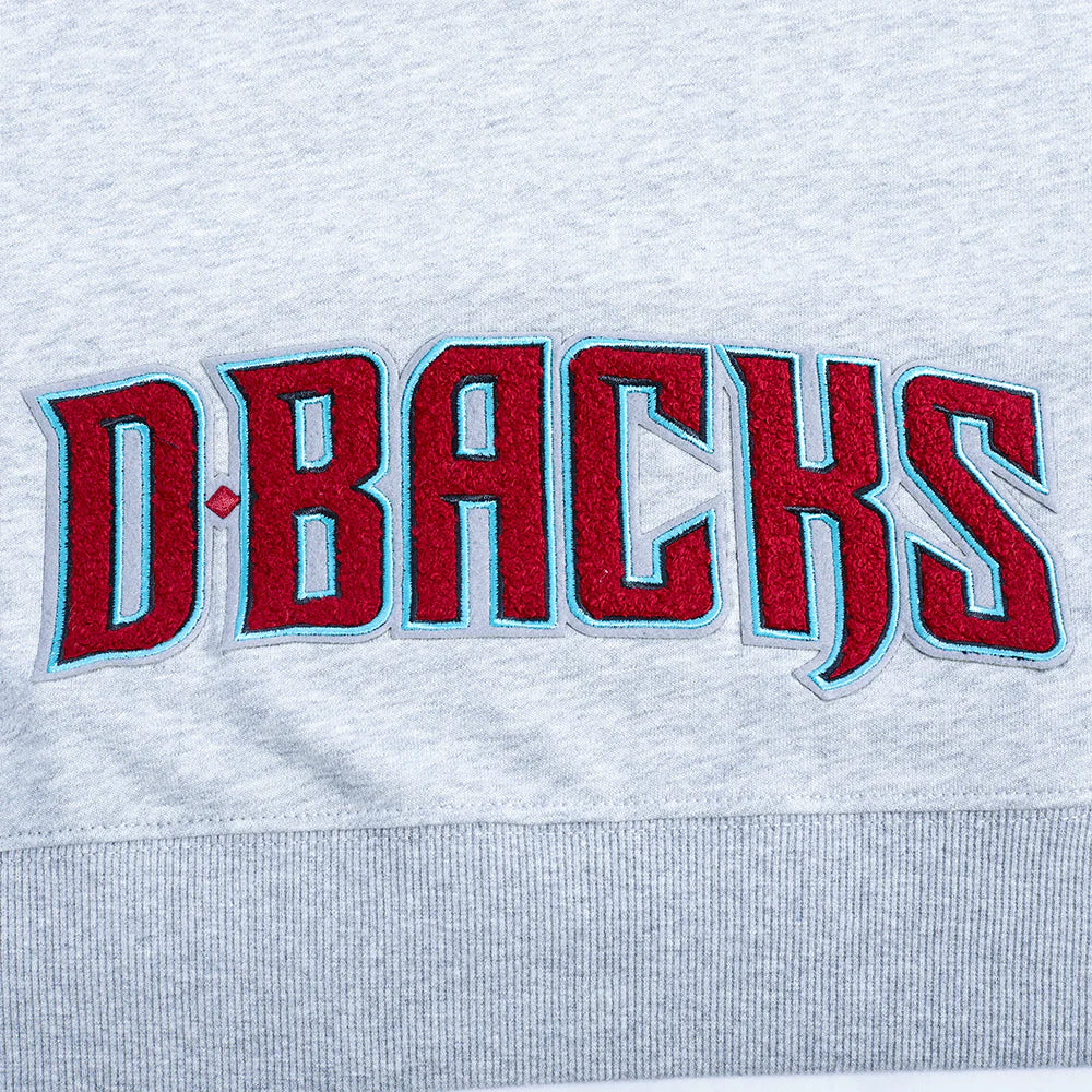 MLB ARIZONA DIAMONDBACKS CLASSIC WOMEN'S CROPPED FLEECE PULLOVER HOODIE