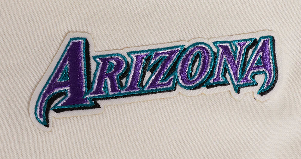 MLB ARIZONA DIAMONDBACKS RETRO CLASSIC WOMEN'S RIB CROPPED PULLOVER HOODIE