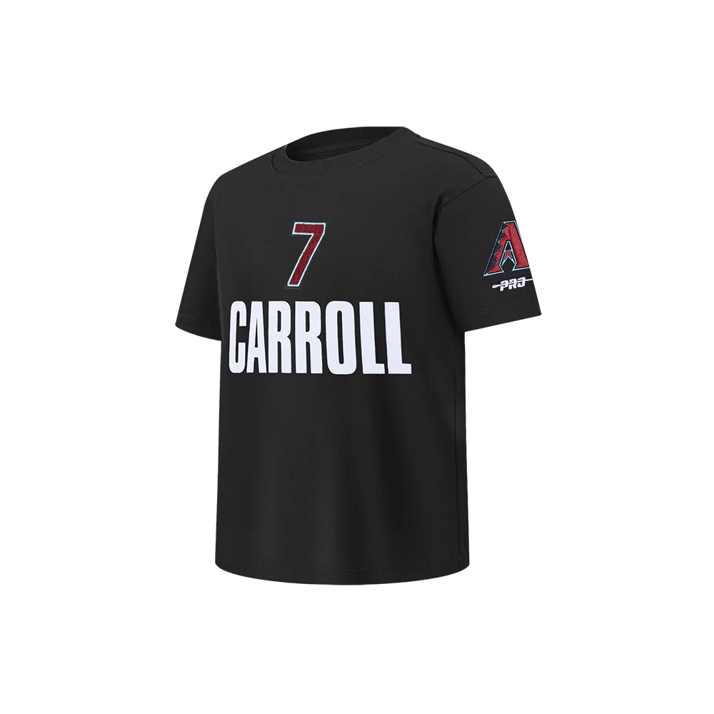 MLB ARIZONA DIAMONDBACKS CORBIN CARROLL #7 CLASSIC PLAYER NAME AND NUMBER LITTLE BOY'S TEE