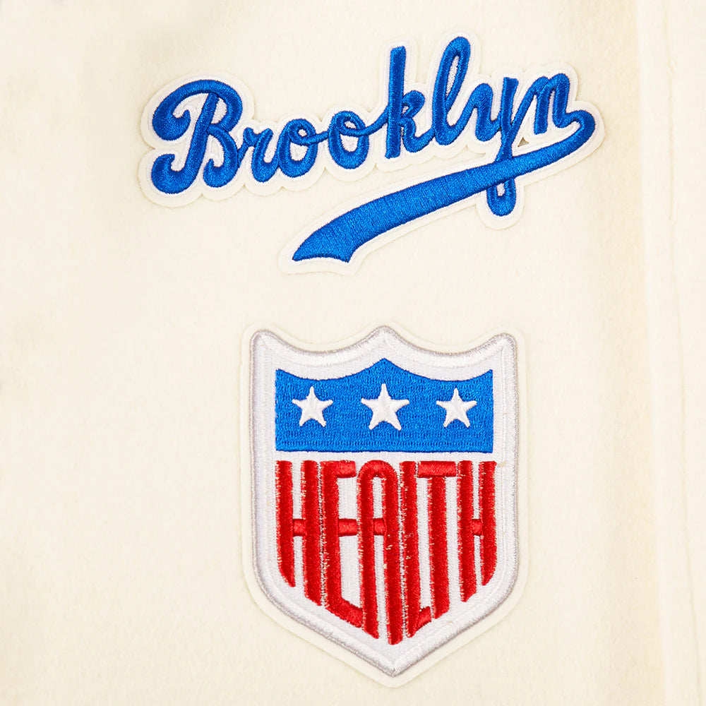 MLB BROOKLYN DODGERS RETRO CLASSIC BIG BOYS RIB WOOL VARSITY JACKET