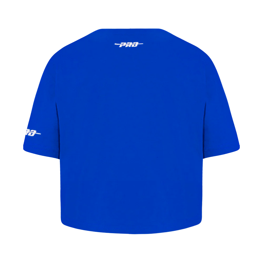 MLB BROOKLYN DODGERS RETRO CLASSIC TODDLER GIRLS SHORT SLEEVE BOXY TOP