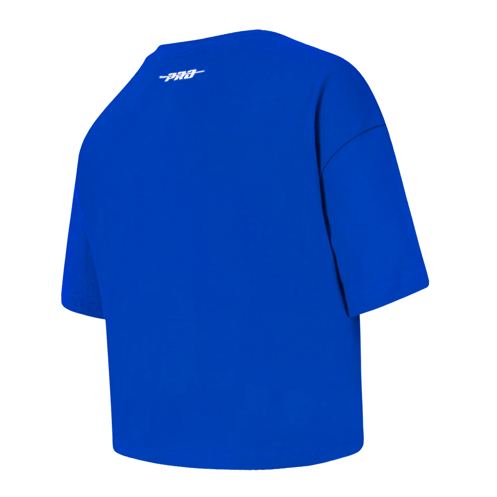 MLB BROOKLYN DODGERS RETRO CLASSIC TODDLER GIRLS SHORT SLEEVE BOXY TOP