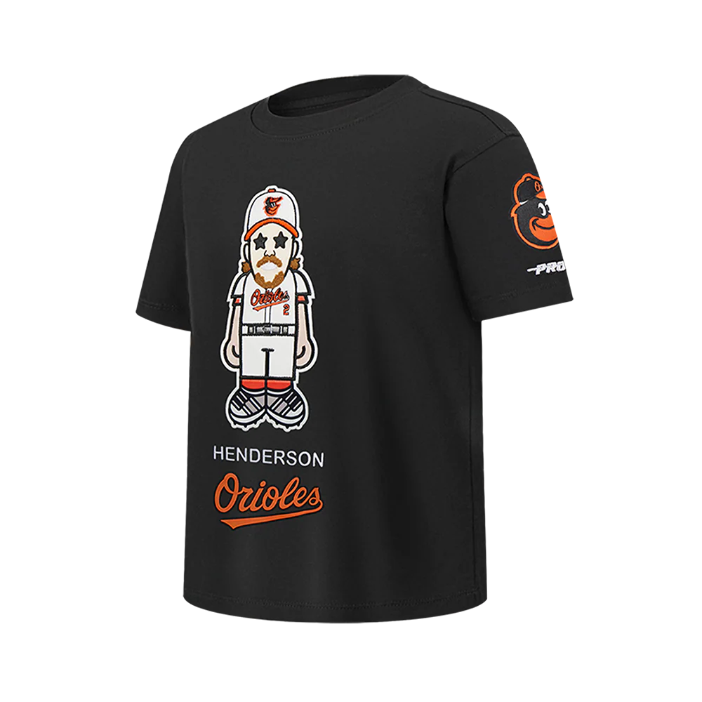 MLB BALTIMORE ORIOLES GUNNAR HENDERSON #2 AVATAR BIG BOYS SHORT SLEEVE TOP