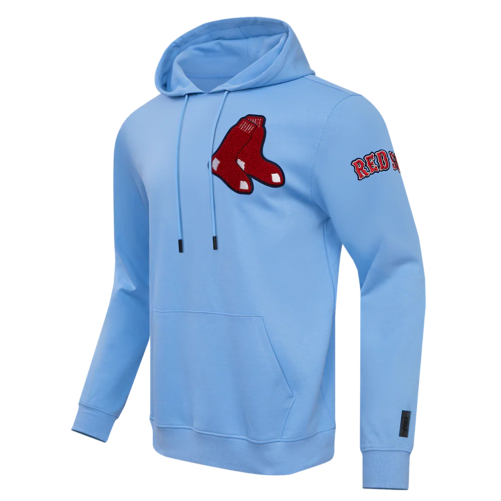 MLB BOSTON RED SOX CLASSIC CHENILLE MEN'S PULLOVER HOODIE