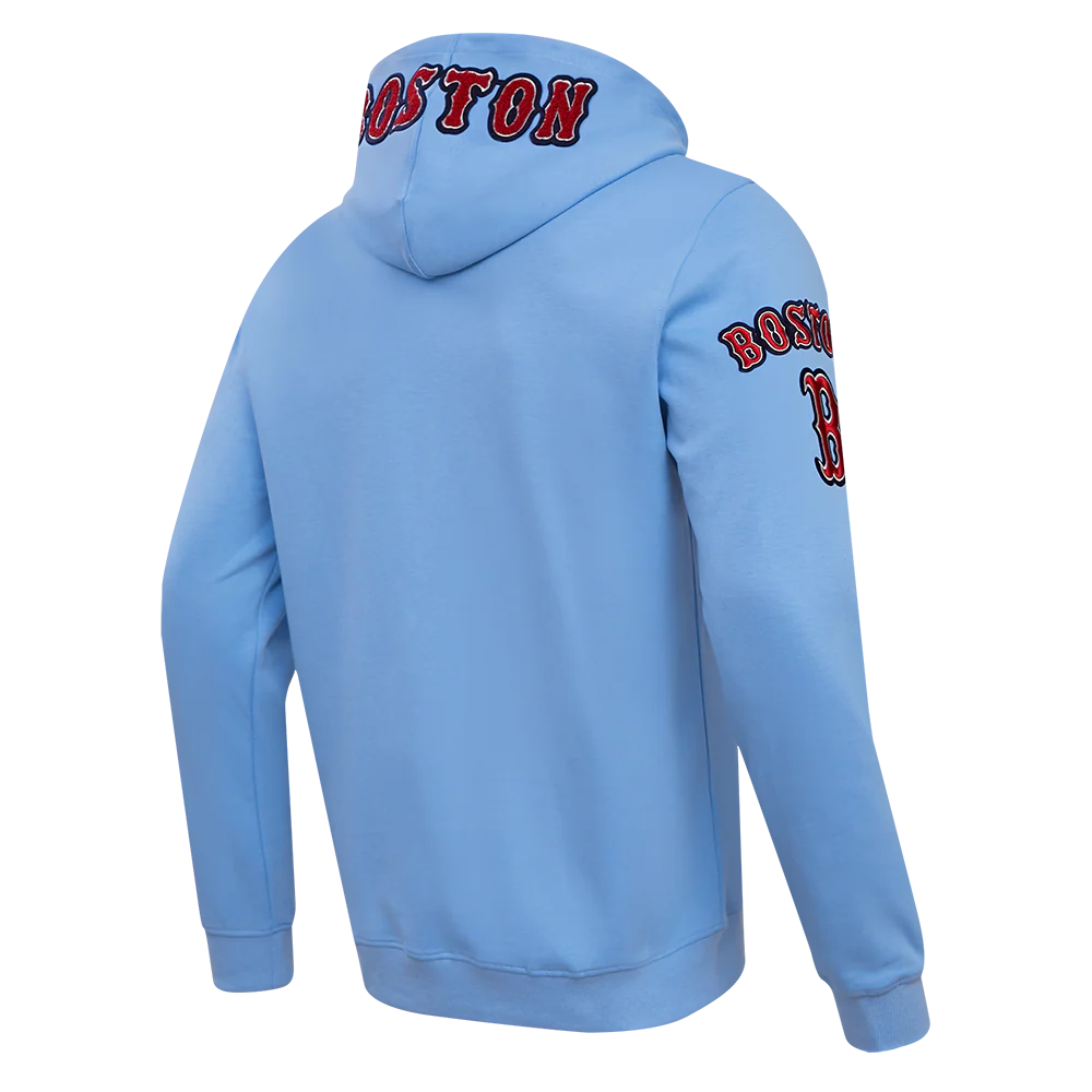 MLB BOSTON RED SOX CLASSIC CHENILLE MEN'S PULLOVER HOODIE