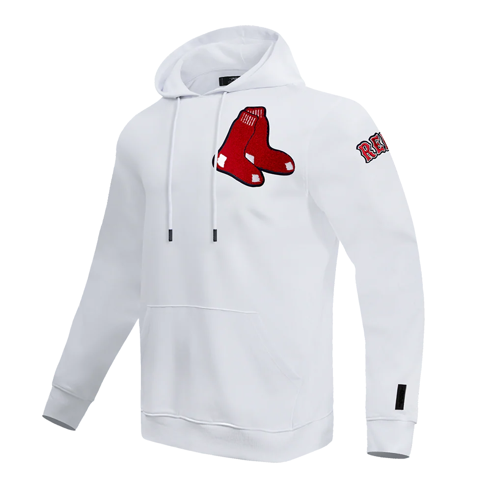 MLB BOSTON RED SOX CLASSIC CHENILLE MEN'S PULLOVER HOODIE