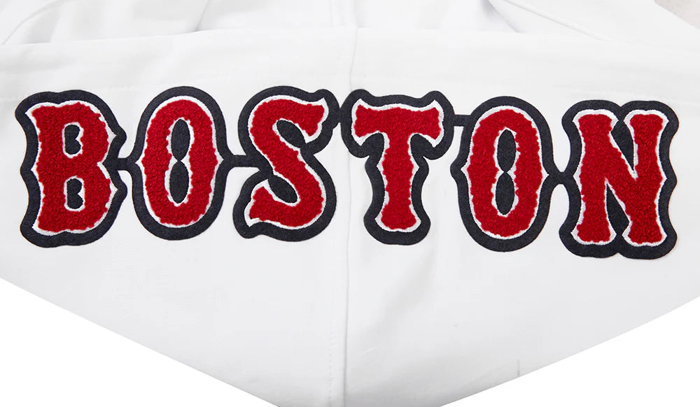 MLB BOSTON RED SOX CLASSIC CHENILLE MEN'S PULLOVER HOODIE