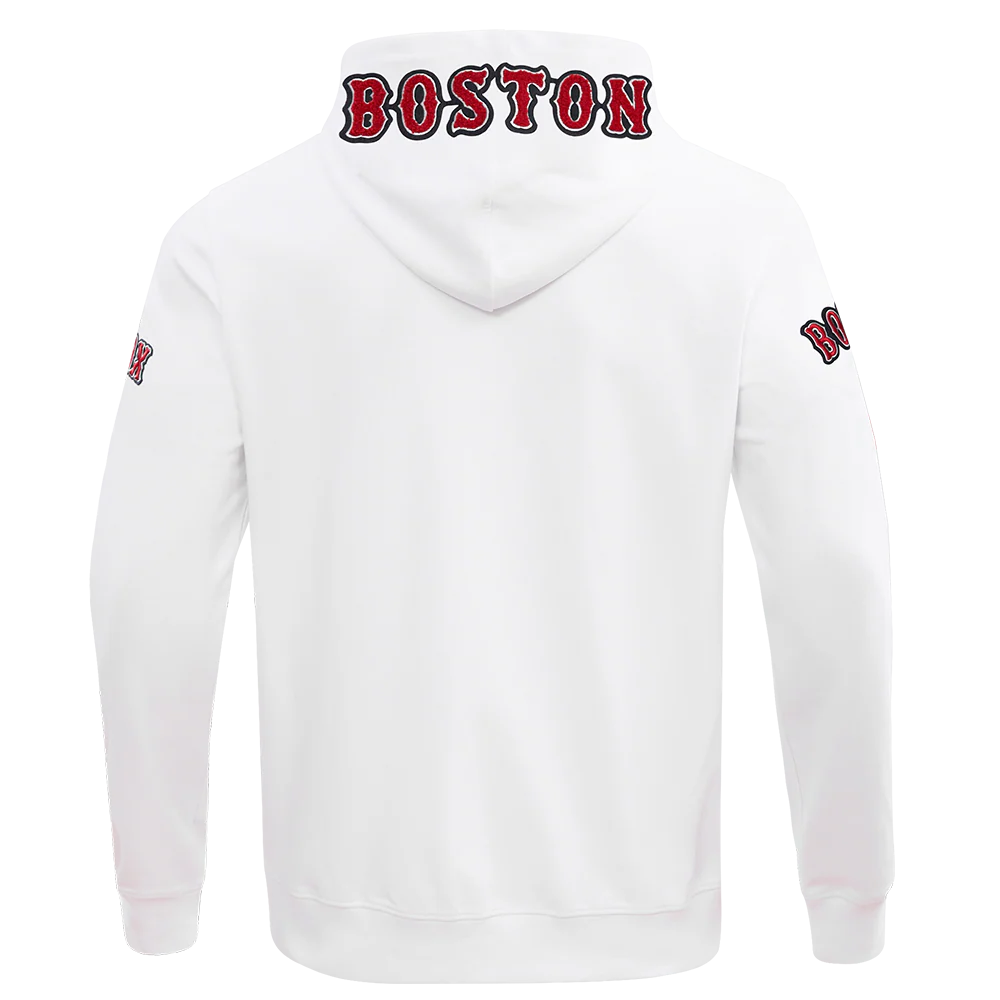 MLB BOSTON RED SOX CLASSIC CHENILLE MEN'S FULL ZIP PULLOVER HOODIE