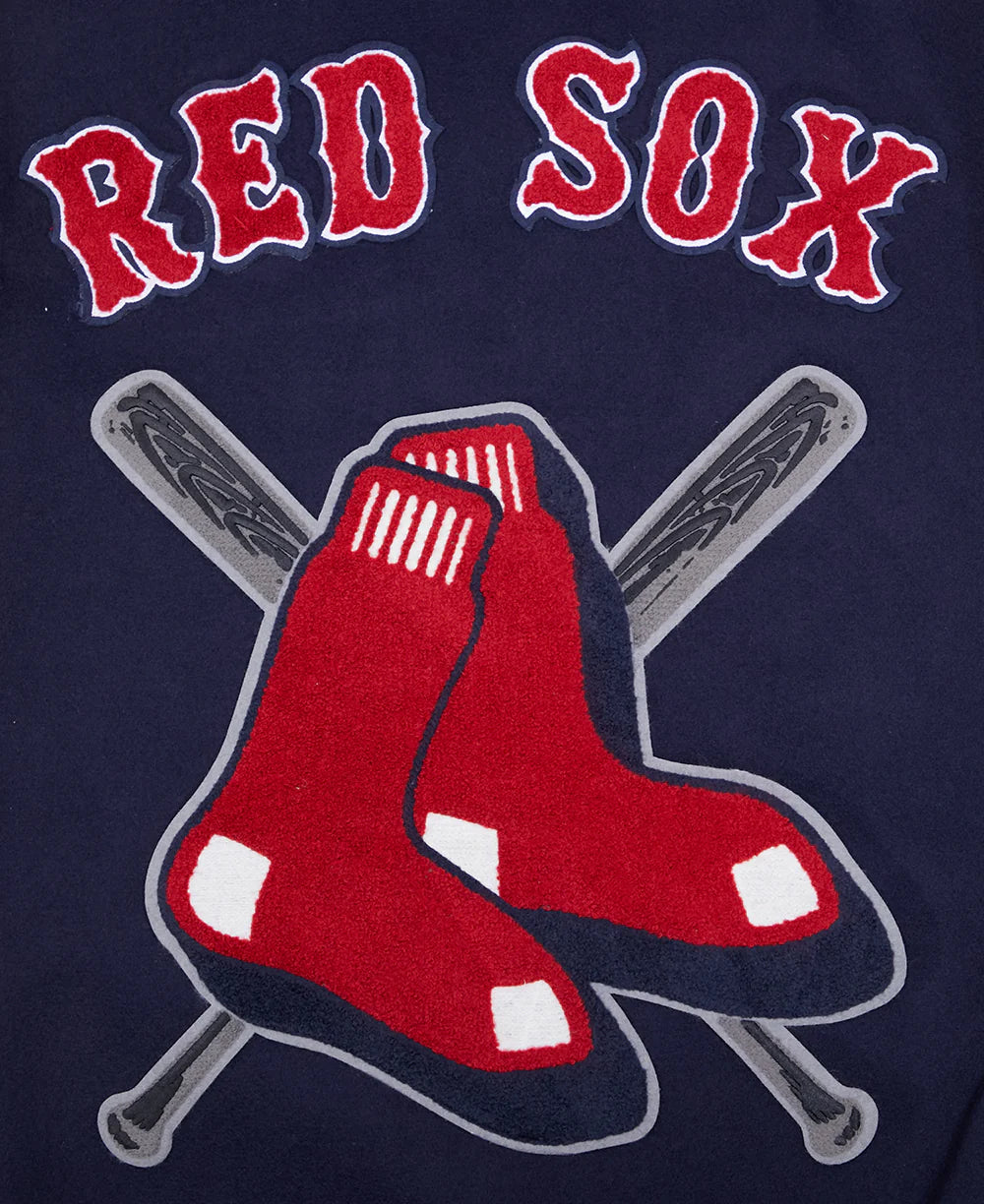 MLB BOSTON RED SOX MASHUP MEN'S RIB WOOL VARSITY JACKET