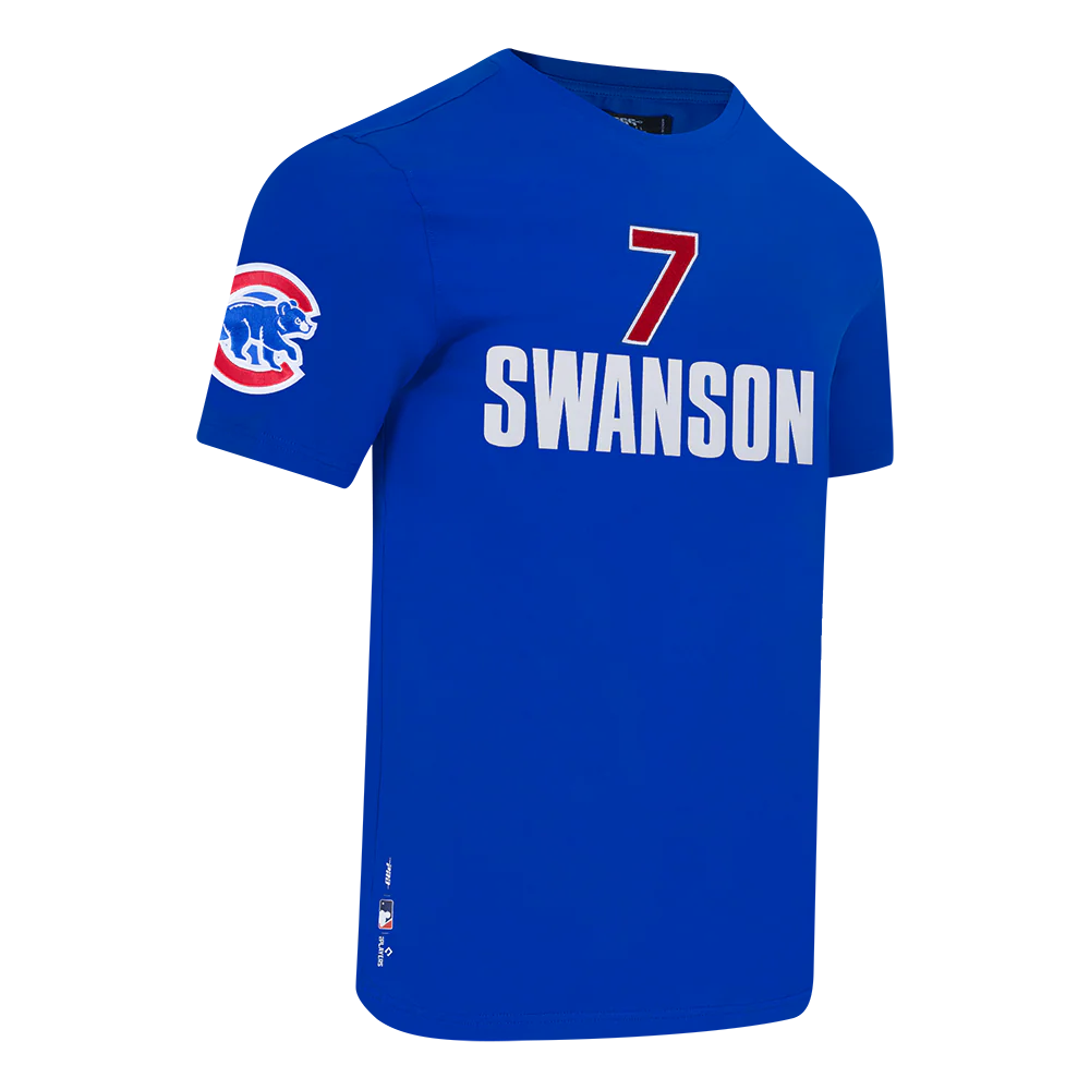 MLB CHICAGO CUBS DANSBY SWANSON #7 CLASSIC MEN'S SINGLE JERSEY MEN'S TOP