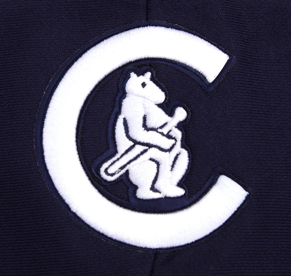 MLB CHICAGO CUBS RETRO CLASSIC WOMEN'S CROPPED PULLOVER HOODIE