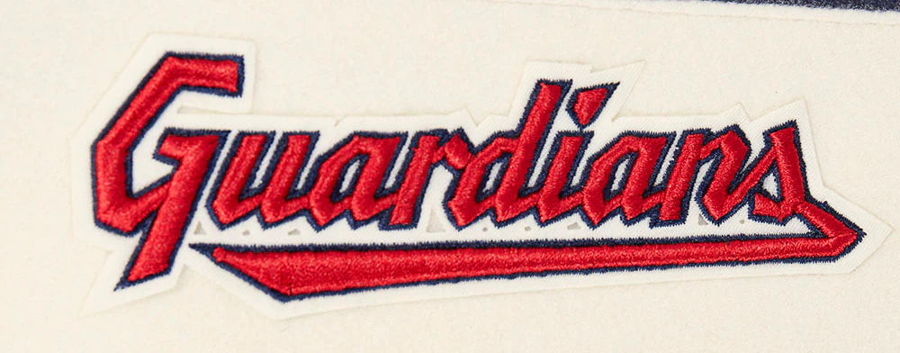 MLB CLEVELAND GUARDIANS RETRO CLASSIC MEN'S RIB WOOL VARSITY JACKET