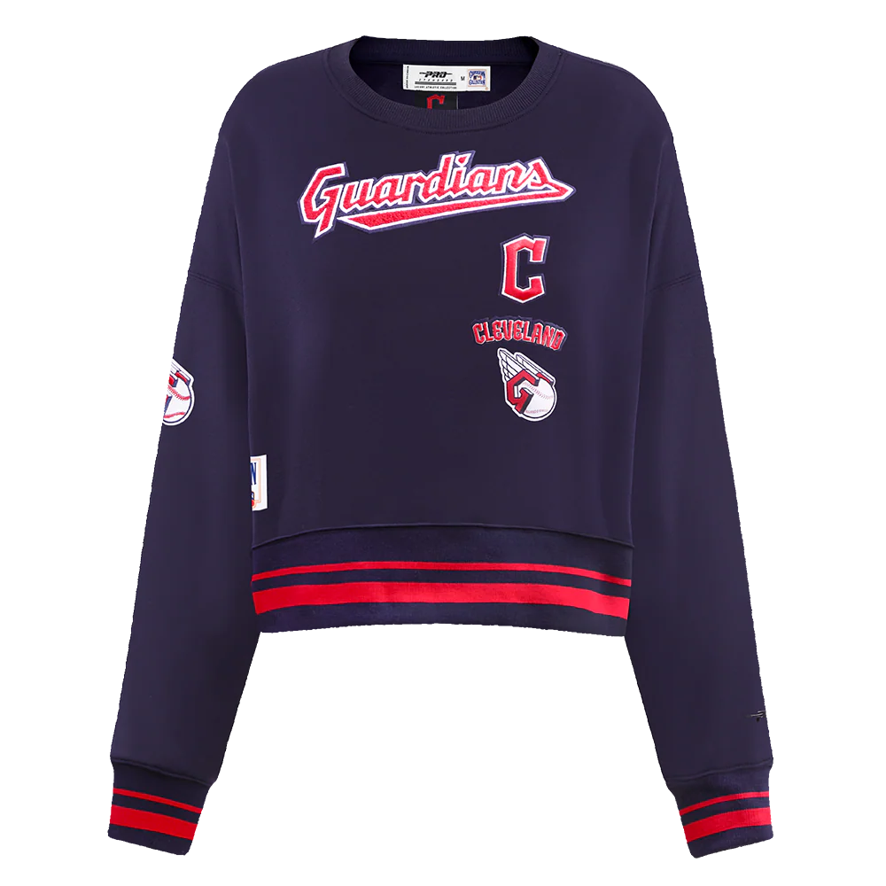 MLB CLEVELAND GUARDIANS RETRO CLASSIC WOMEN'S CREWNECK