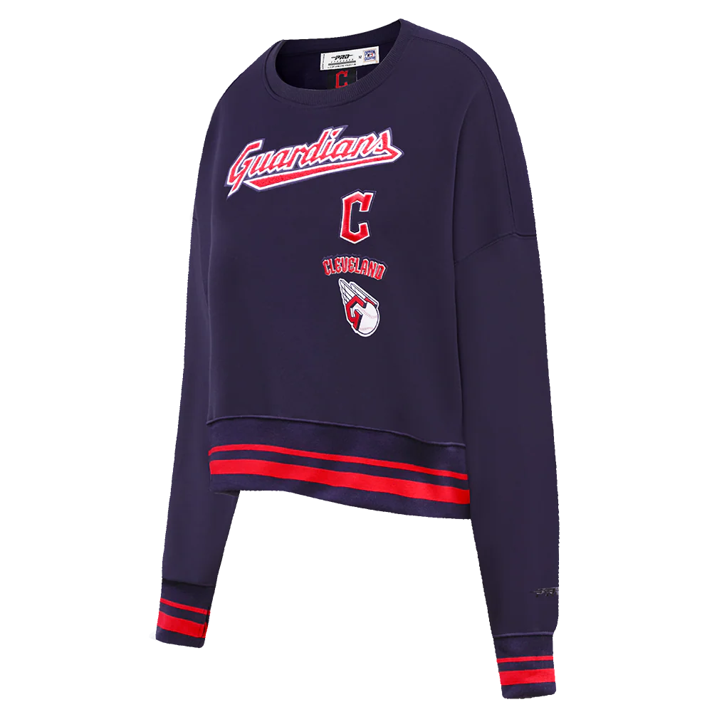 MLB CLEVELAND GUARDIANS RETRO CLASSIC WOMEN'S CREWNECK