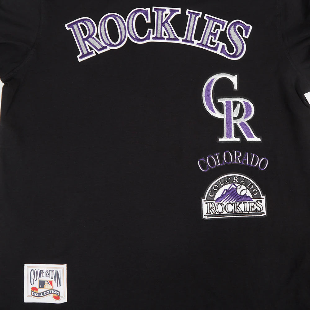 MLB COLORADO ROCKIES RETRO CLASSIC MEN'S STRIPED TOP