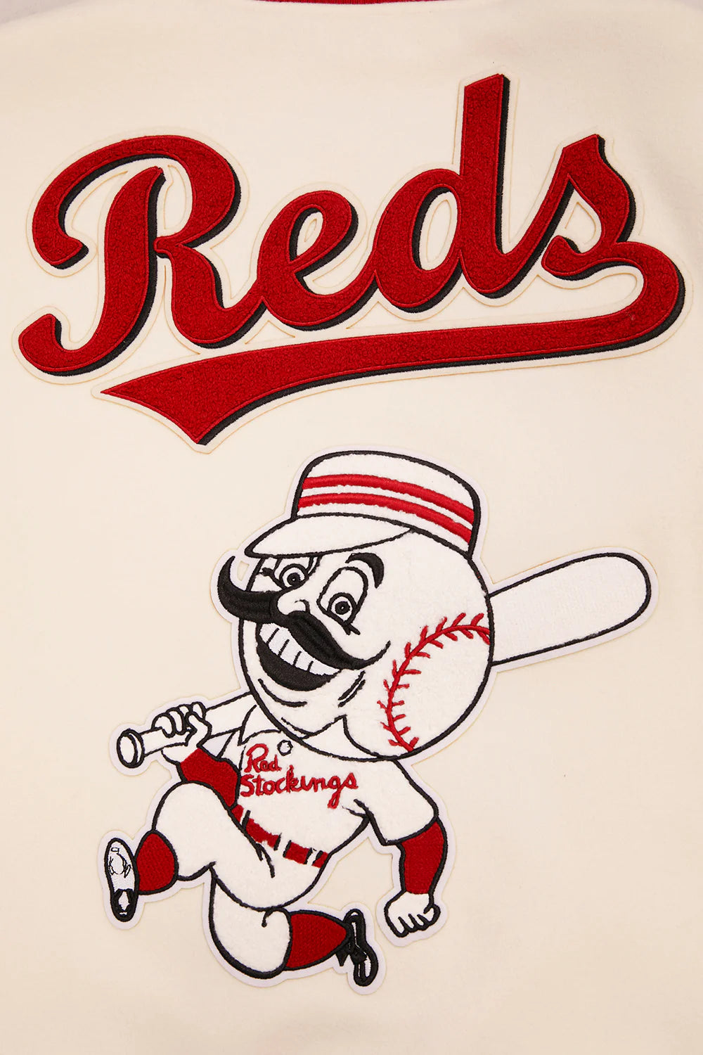 MLB CINCINNATI REDS RETRO CLASSIC MEN'S RIB WOOL VARSITY JACKET