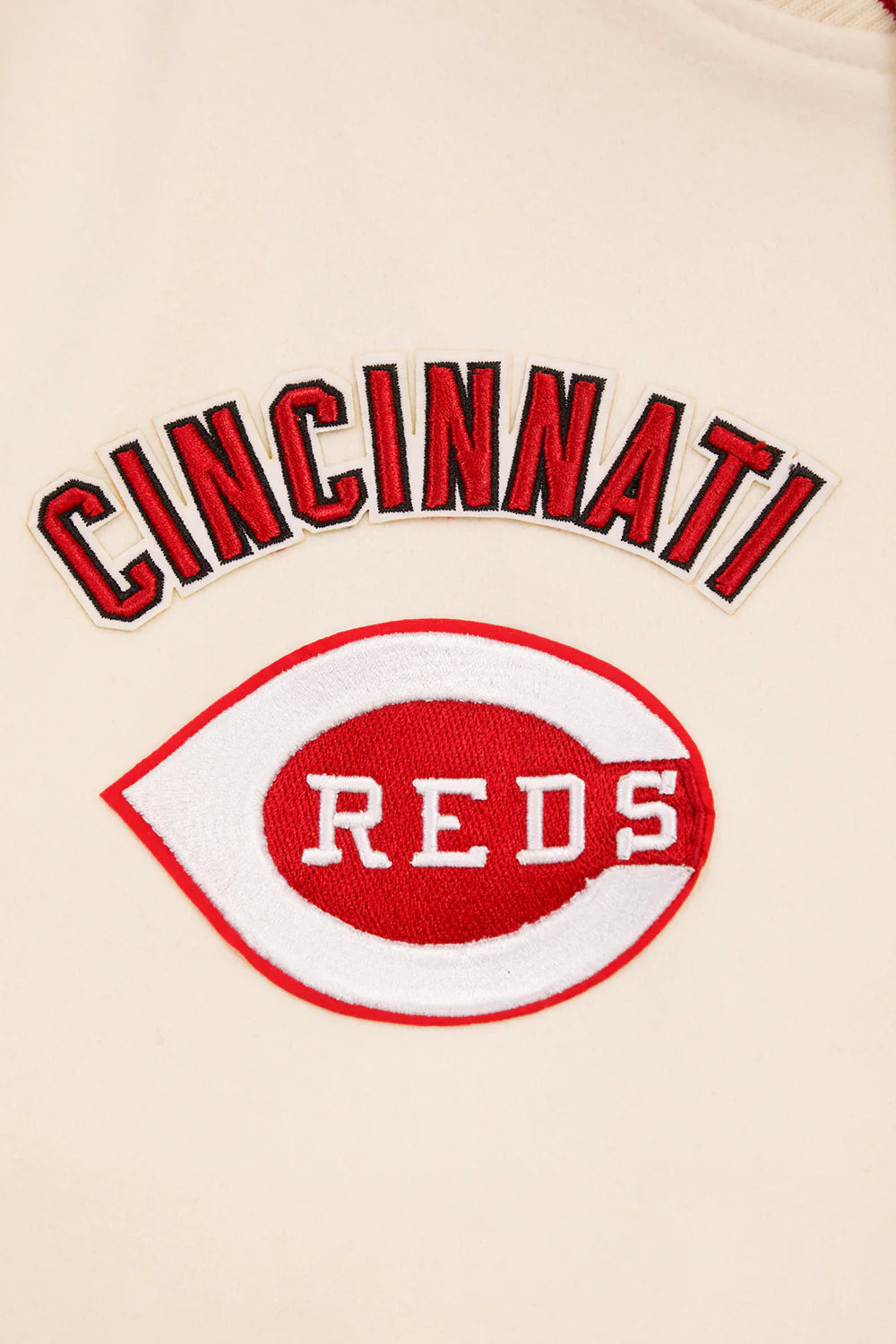 MLB CINCINNATI REDS RETRO CLASSIC MEN'S RIB WOOL VARSITY JACKET